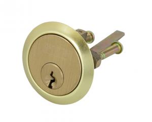 Brass yale compatible rim cylinder