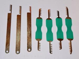 7 piece padlock comb set