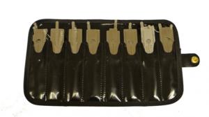 8 piece Lishi two-in-one pick set with wallet
