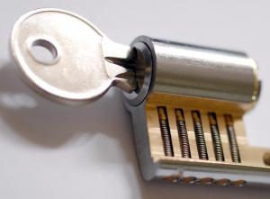 Practice Euro cylinder lock
