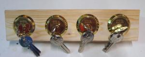 Set of four progessive practice standard cylinder locks