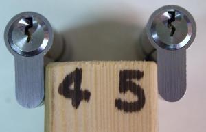 Set of four progressive practice Euro cylinder locks