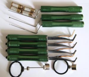 Klom picks and LED tension tools set