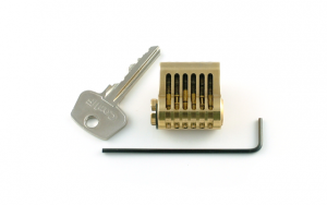 Practice cut away 6 pin euro lock