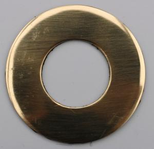 polished brass self adhesive round rose escutcheon ERRPBSA