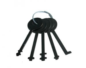 Warded padlock pick set